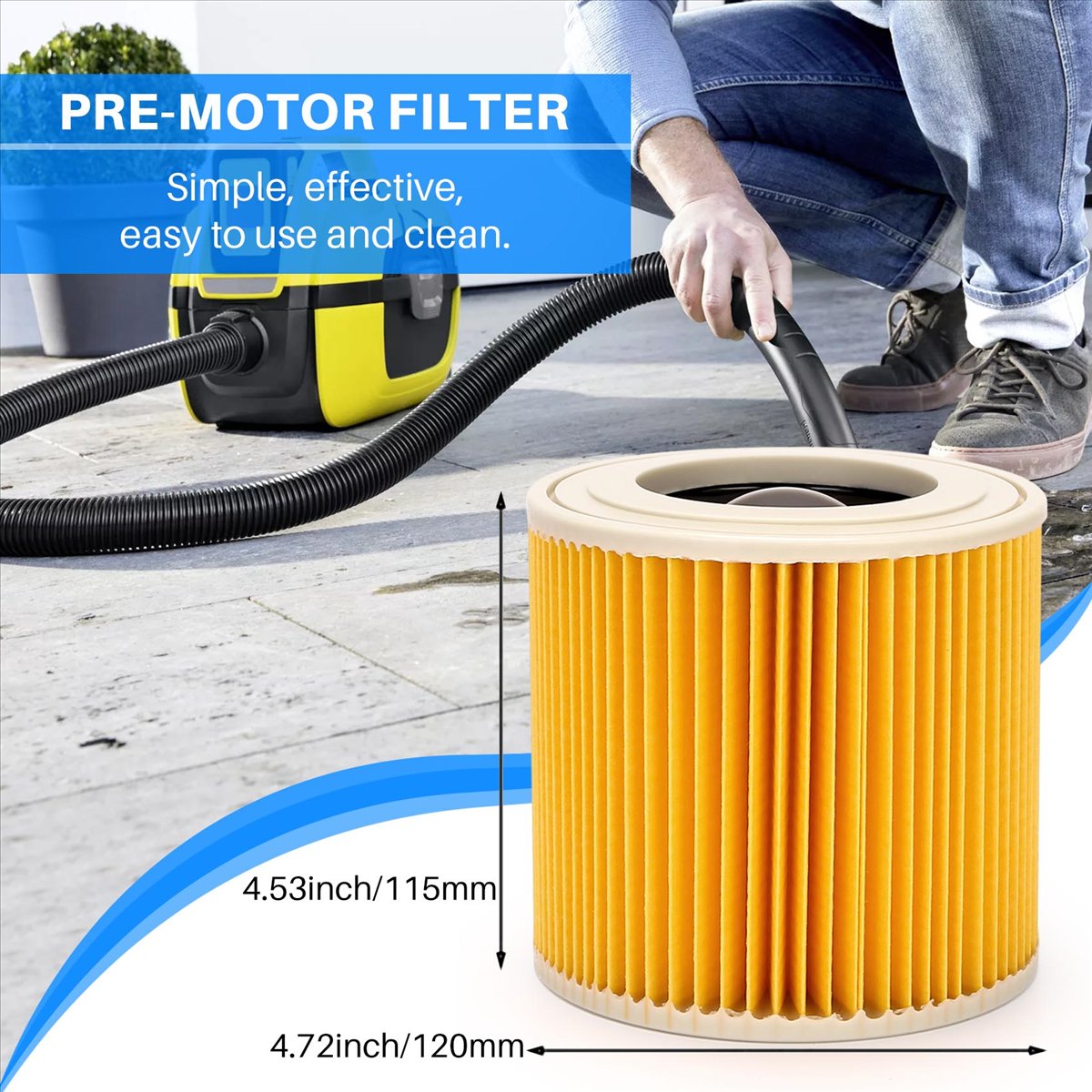 P & C Home Textiles Usa - YDSC 2 stuks filterpatronen voor Karcher