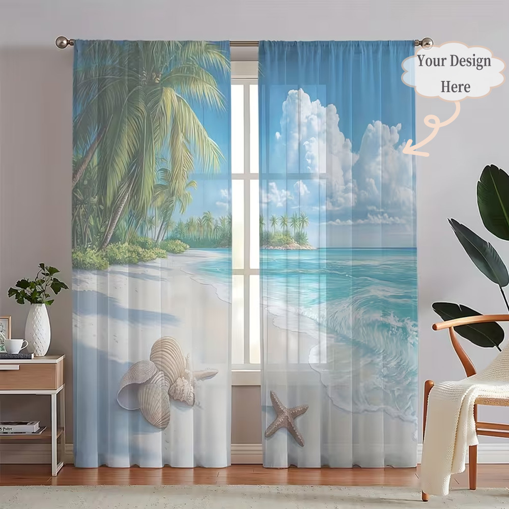 Home Textiles Curtains - Op maat gemaakte 2D vlakke 2-delige