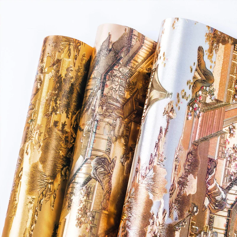 Qingming Shanghetu Behang Goud - Luxury Home Textiles Usa recensie en prijs